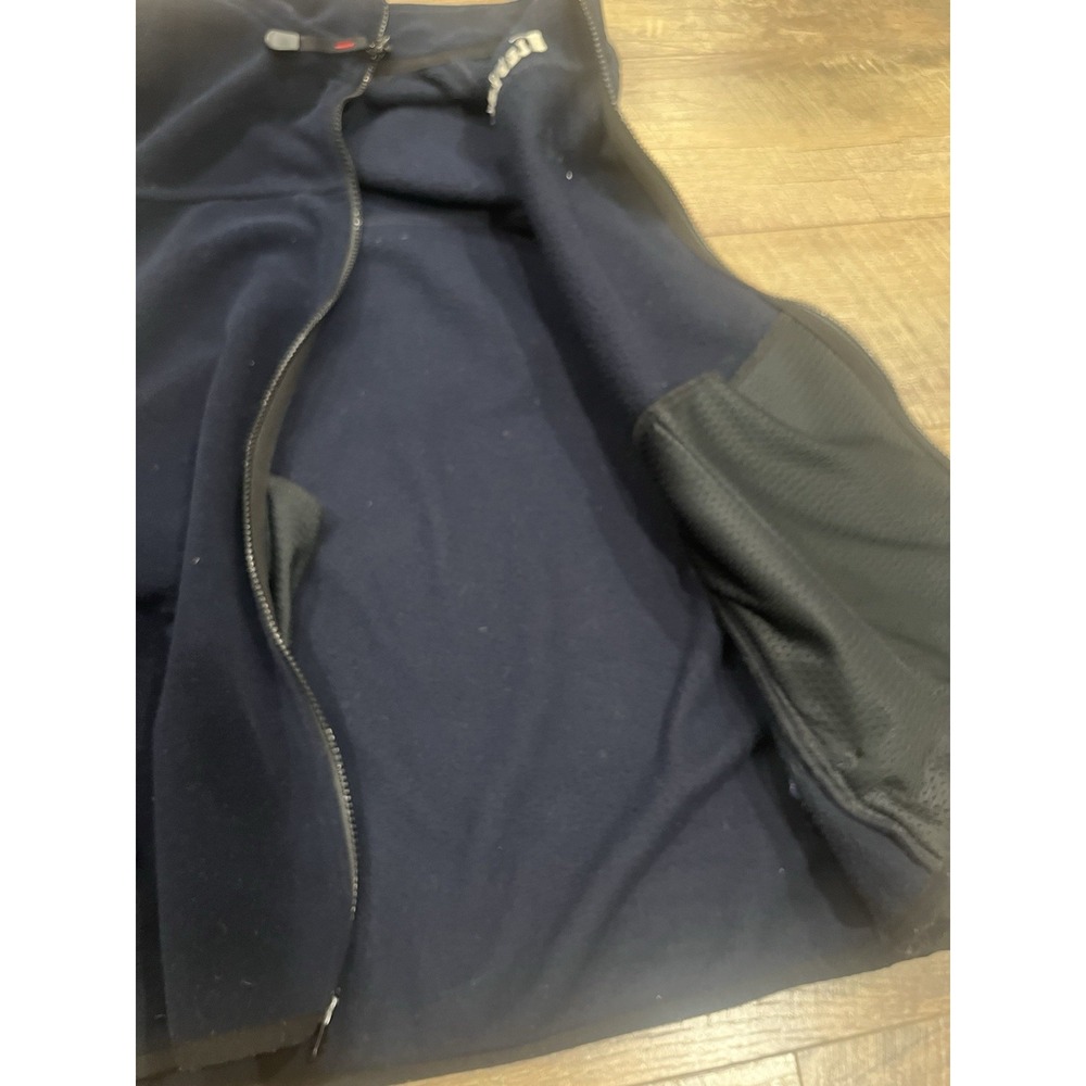 Vintage Tommy Hilfiger Fleece Vest Navy Blue Large - Picture 9 of 9